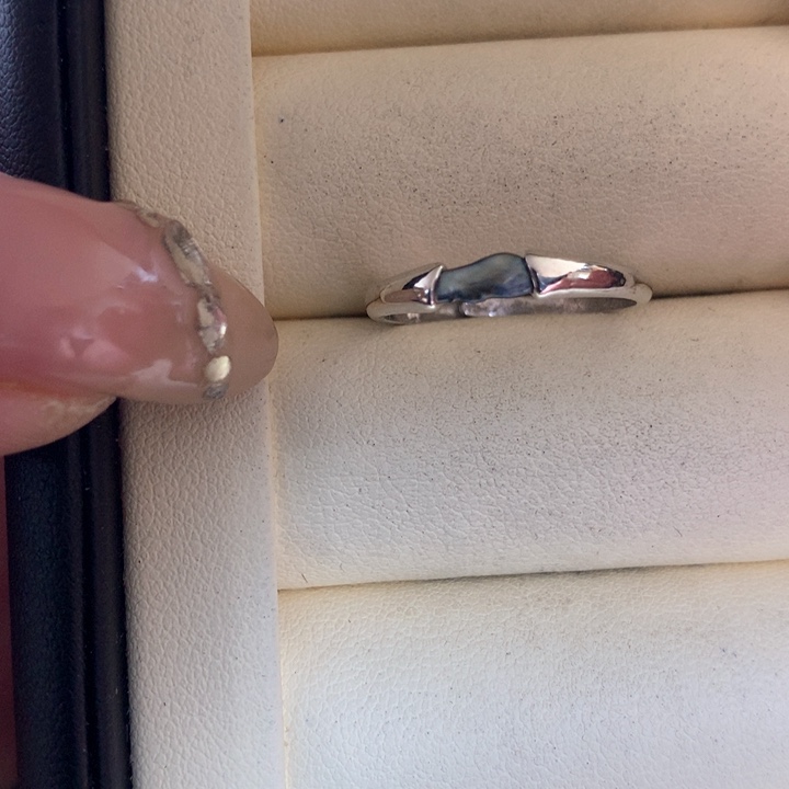 银S925镶嵌戒指海水珍珠