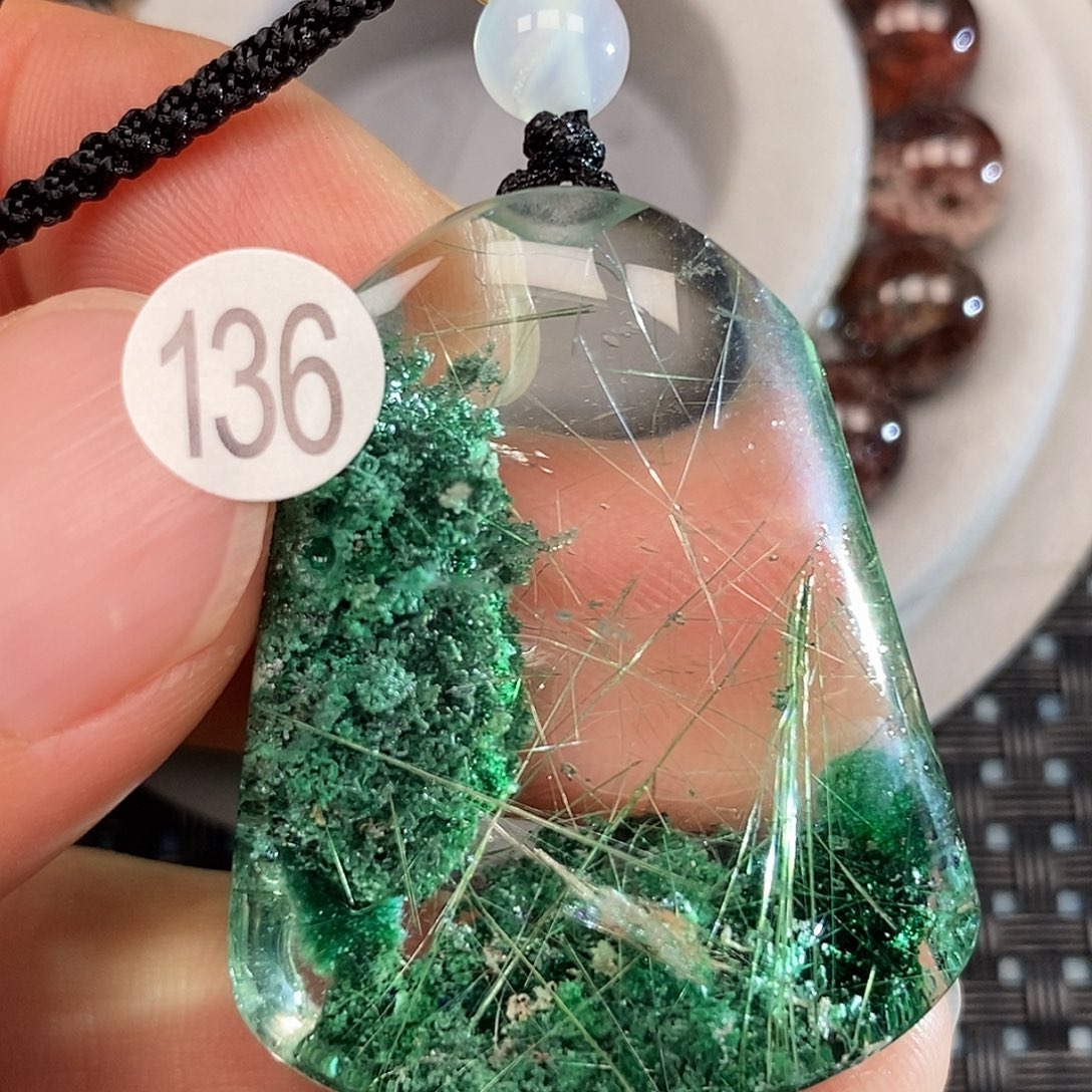 叮***6水晶未镶嵌吊坠(不含链)