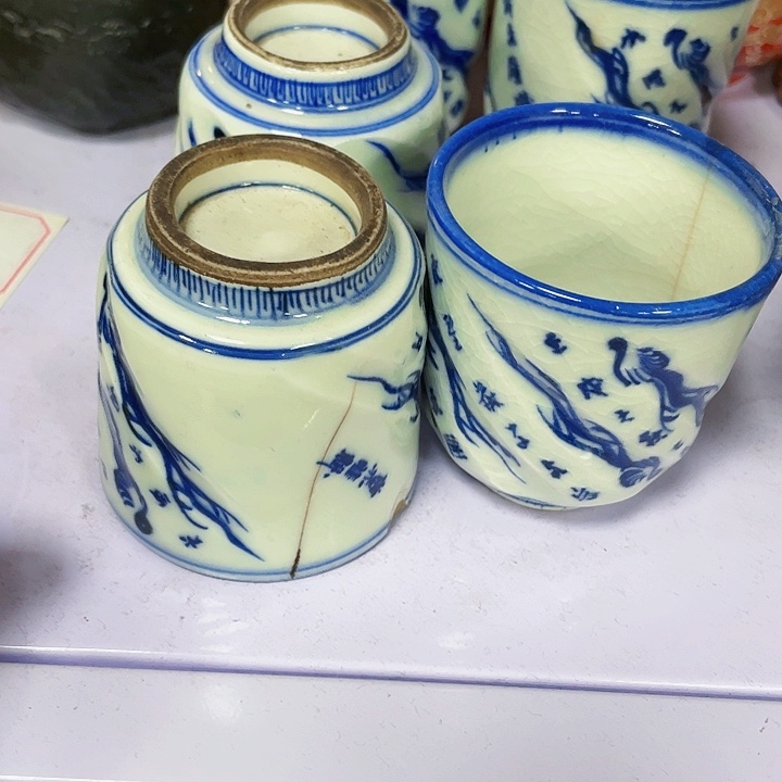 瓷片中**哥瓷制作工艺品摆件