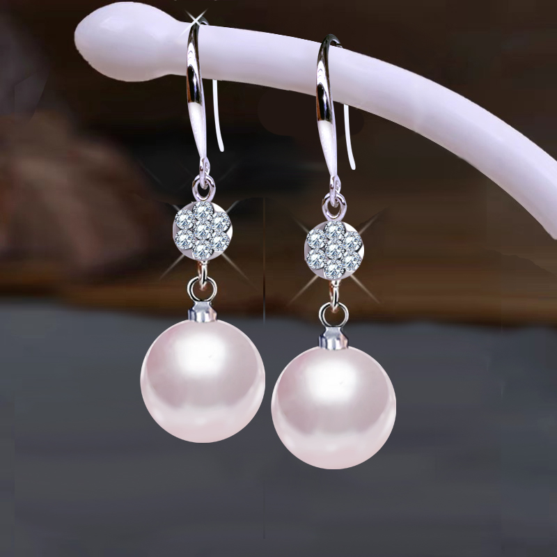 925银耳饰 施家海贝耳环女时尚气质修饰脸型耳坠不过敏2025年新款