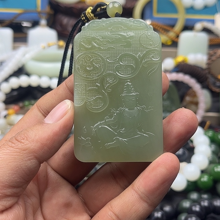 和田玉吊坠(不含链)未镶嵌制**魇