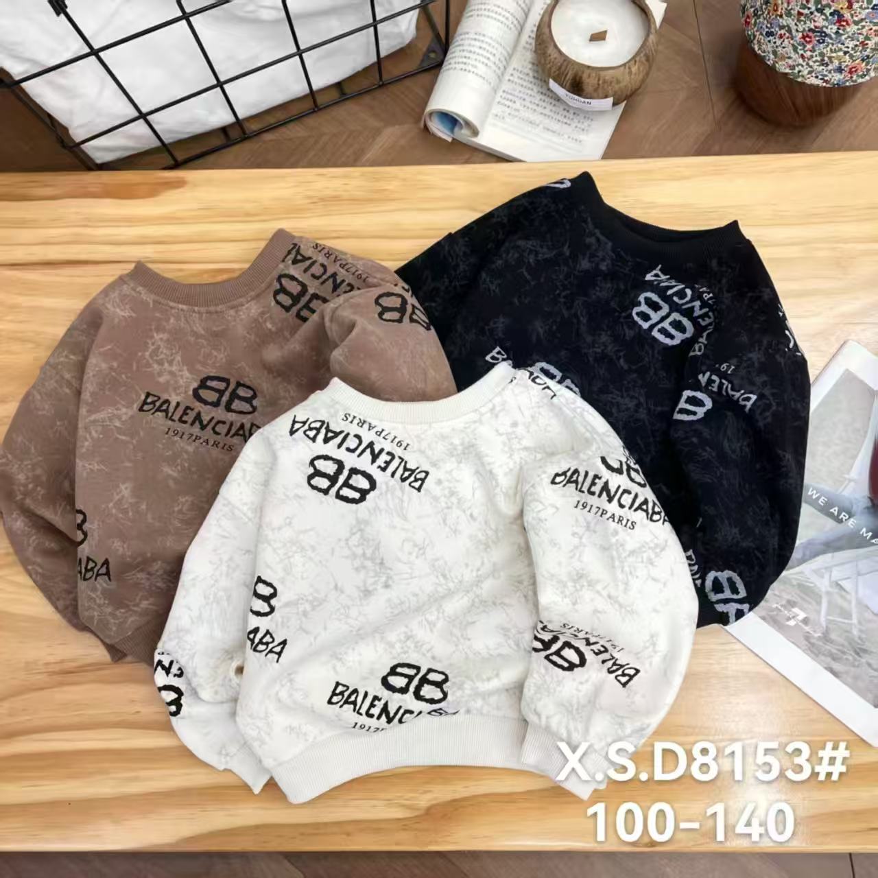 男A类男女童通用不限季节卫衣春秋常规条纹秋冬套头8153
