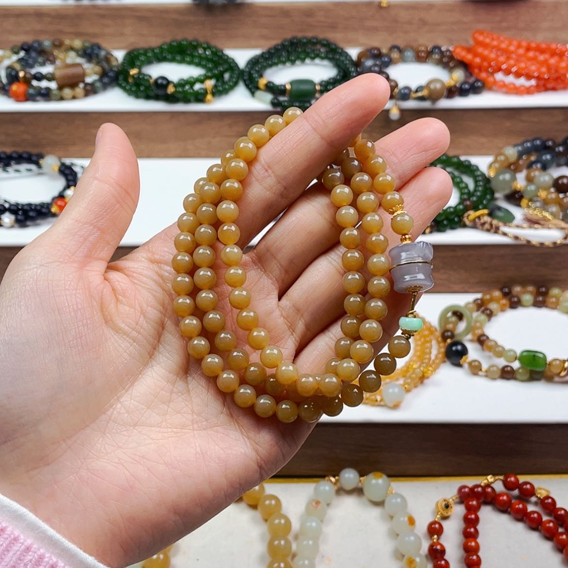 【闪购商品】和田玉未镶嵌手串