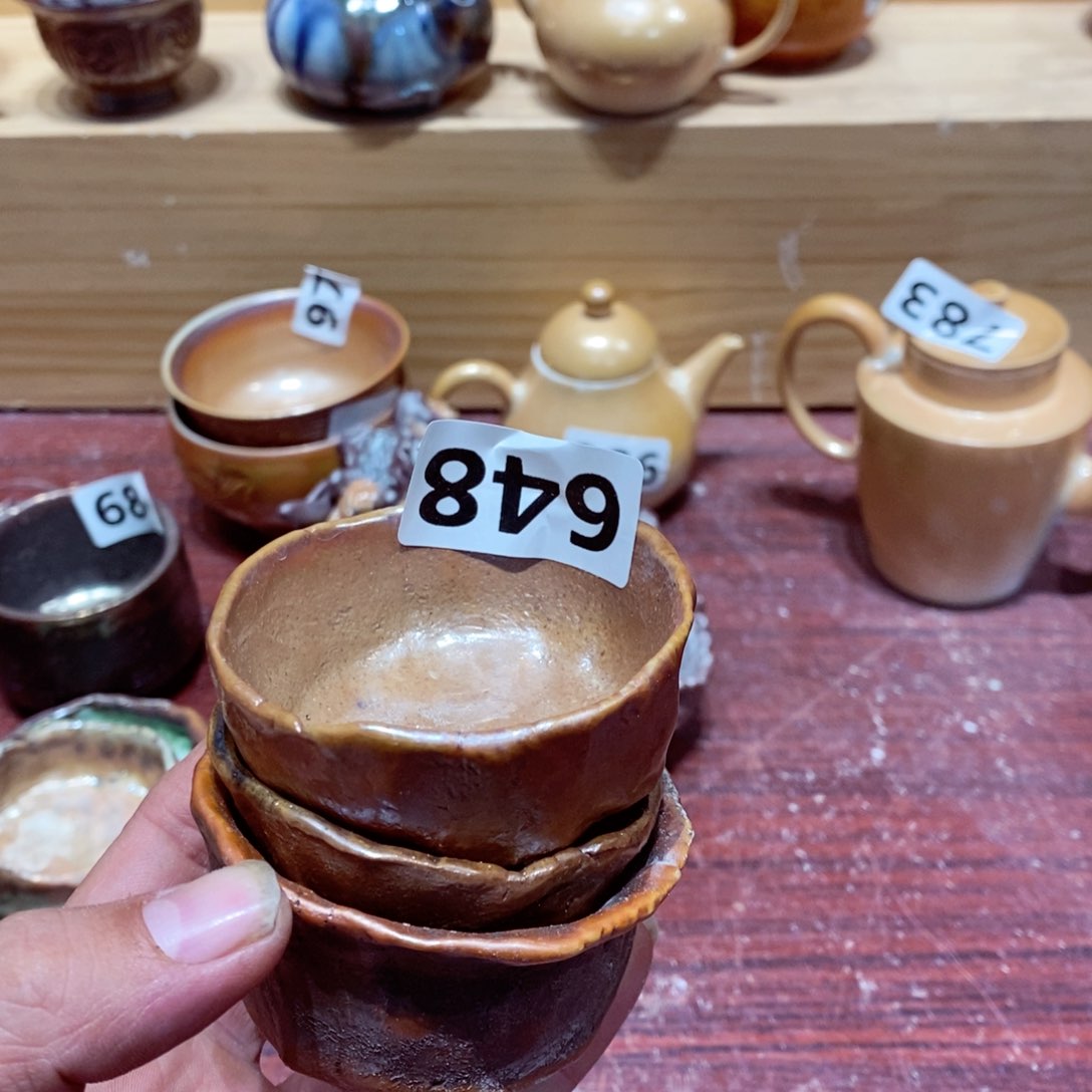 瑕疵，柴烧茶具陶瓷杯子