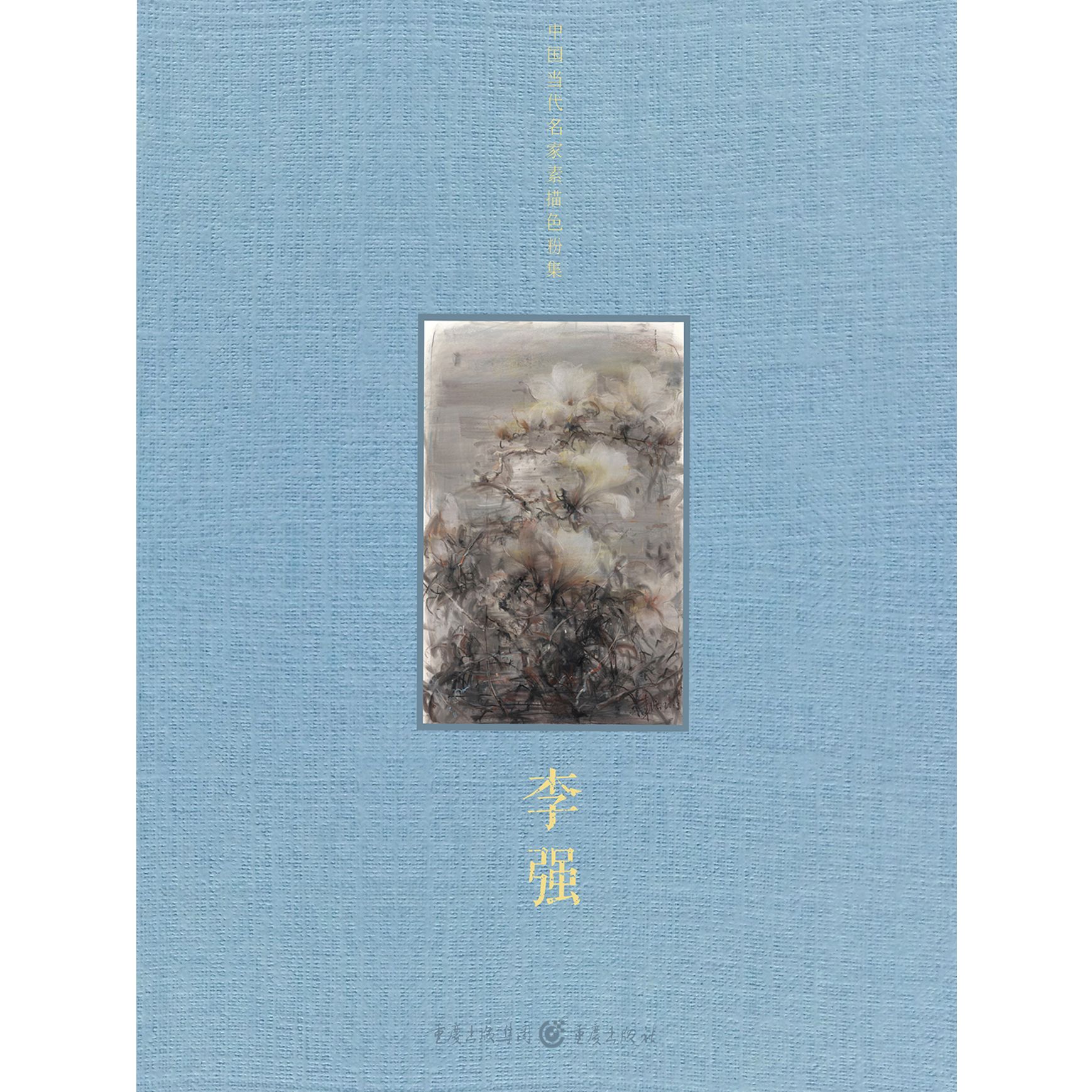 中国当代名家素描色粉集李强花卉和风景色粉作品集大16开精装书籍