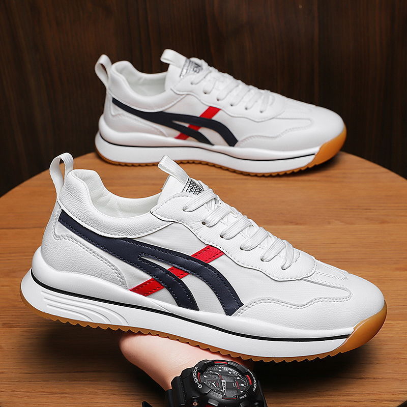 2024秋季新款阿甘鞋韩版男跑鞋运动休闲小白鞋帆布潮流透气男板鞋