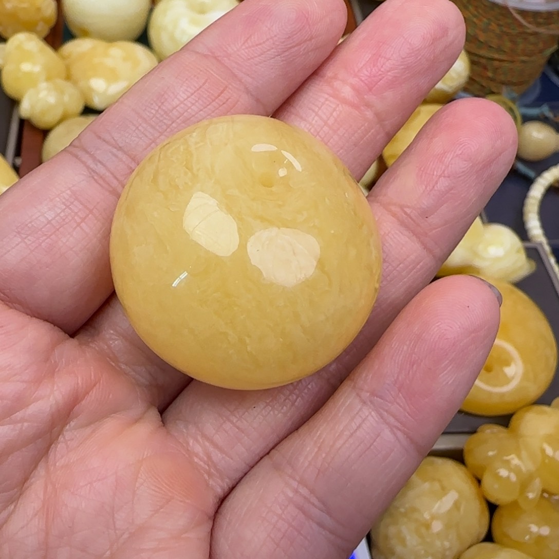 蜜蜡颈饰未镶嵌天然蜜蜡
