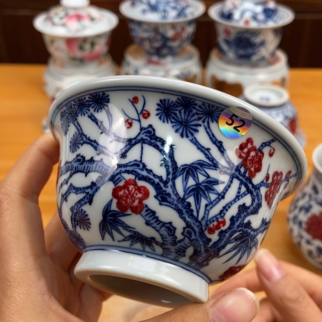 手绘现代茶具非古董