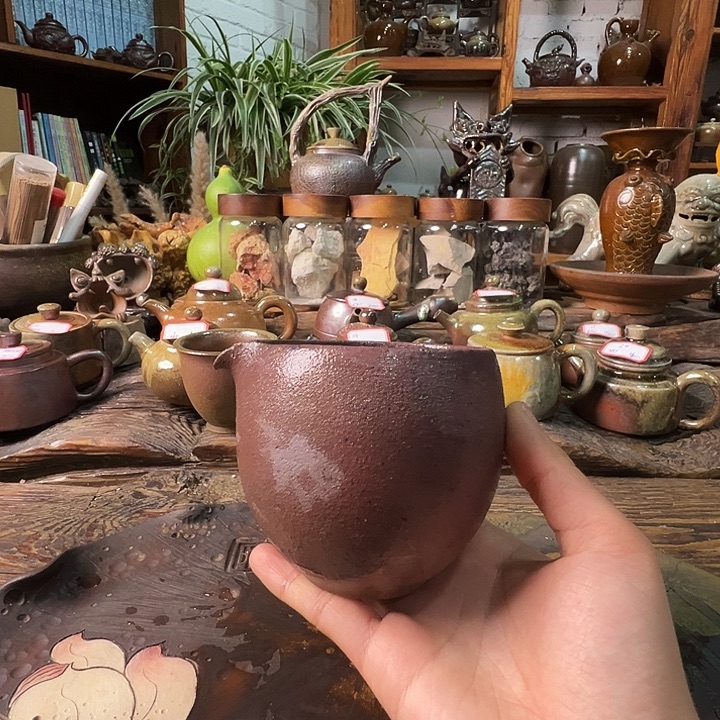 杯崔家龙窑高温柴烧 230cc