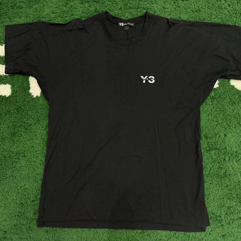 Y-3山本耀司 白标刺绣黑短袖S码 全新 OS版偏大仅试穿 完美品相