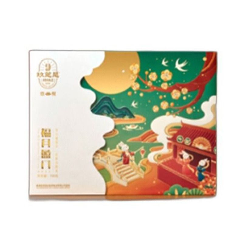 【11枚6味】玖芝是中秋月饼礼盒 福月盈门1kg/提
