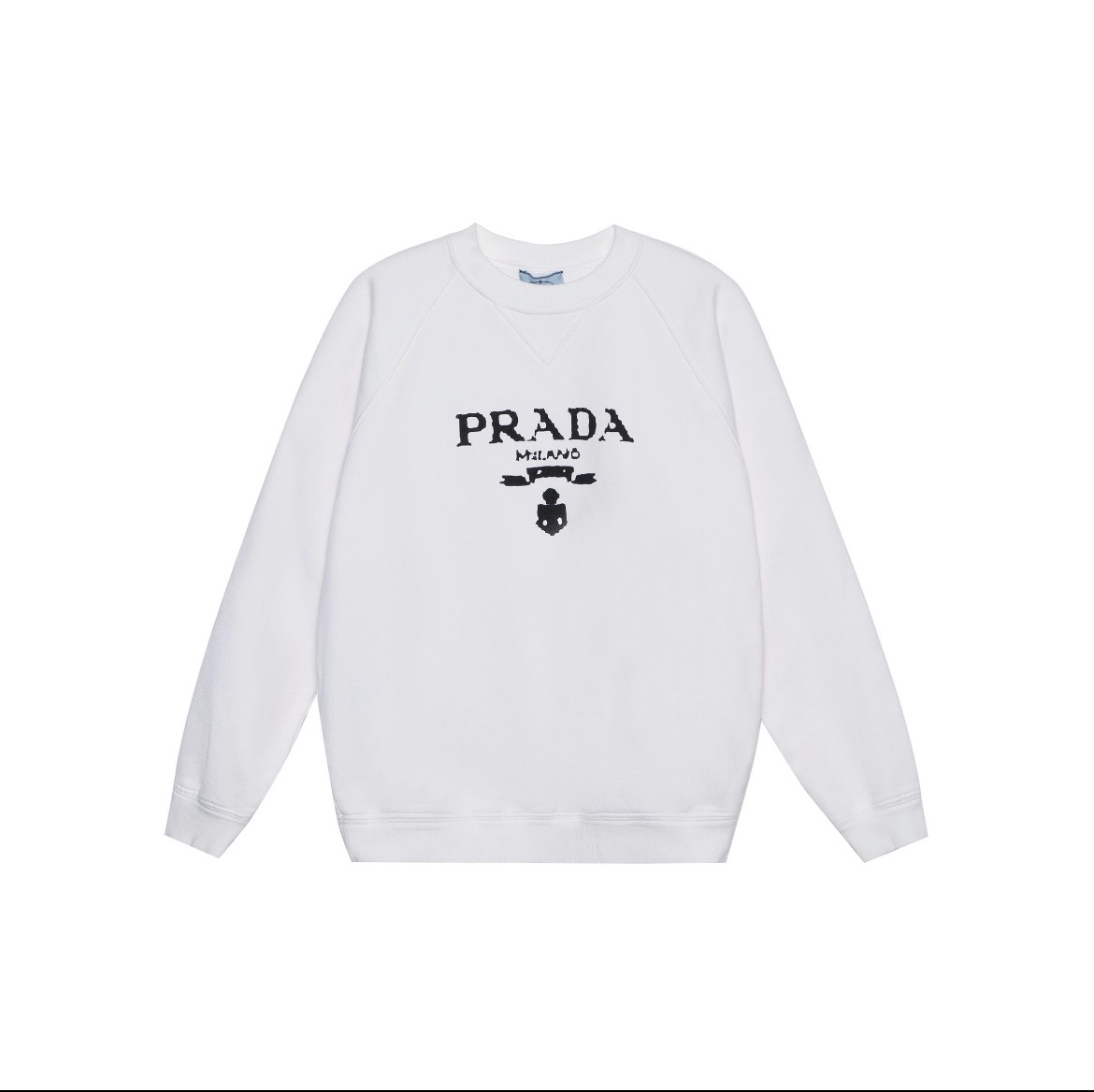 99新 Prada/普拉达 CZF0305/logo印花圆领卫衣/尺码S/带吊