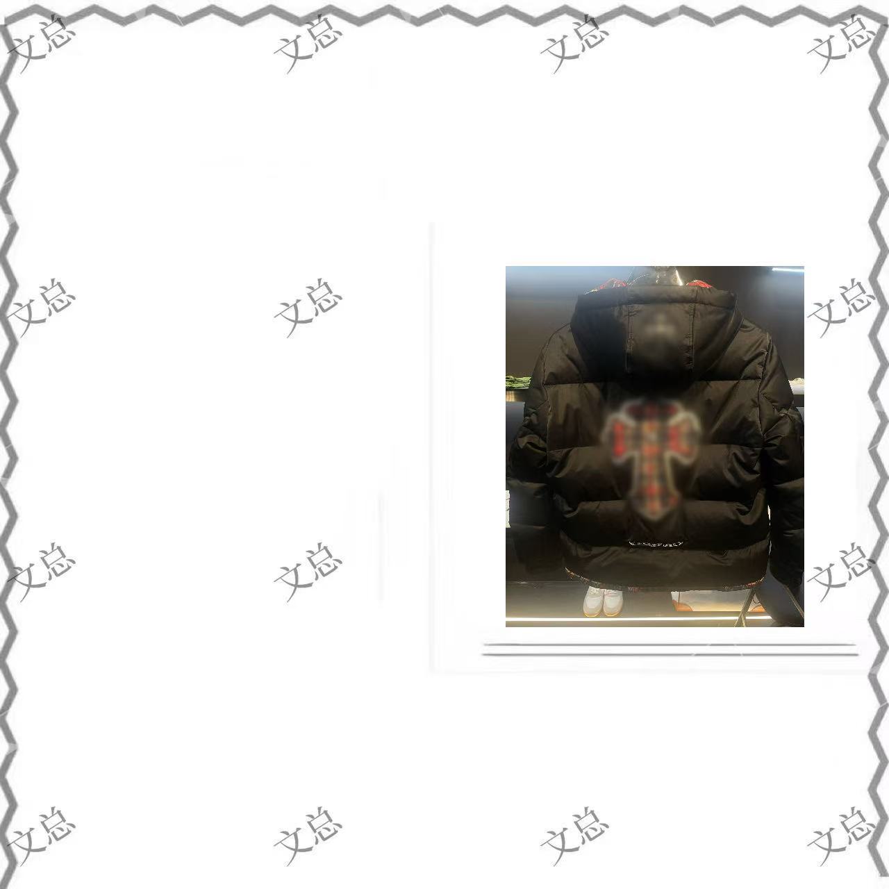 【梅总专属】25年高级定制款十字架连帽羽绒服DD04