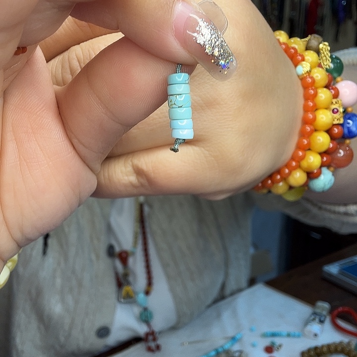 佛心果把件六片绿色