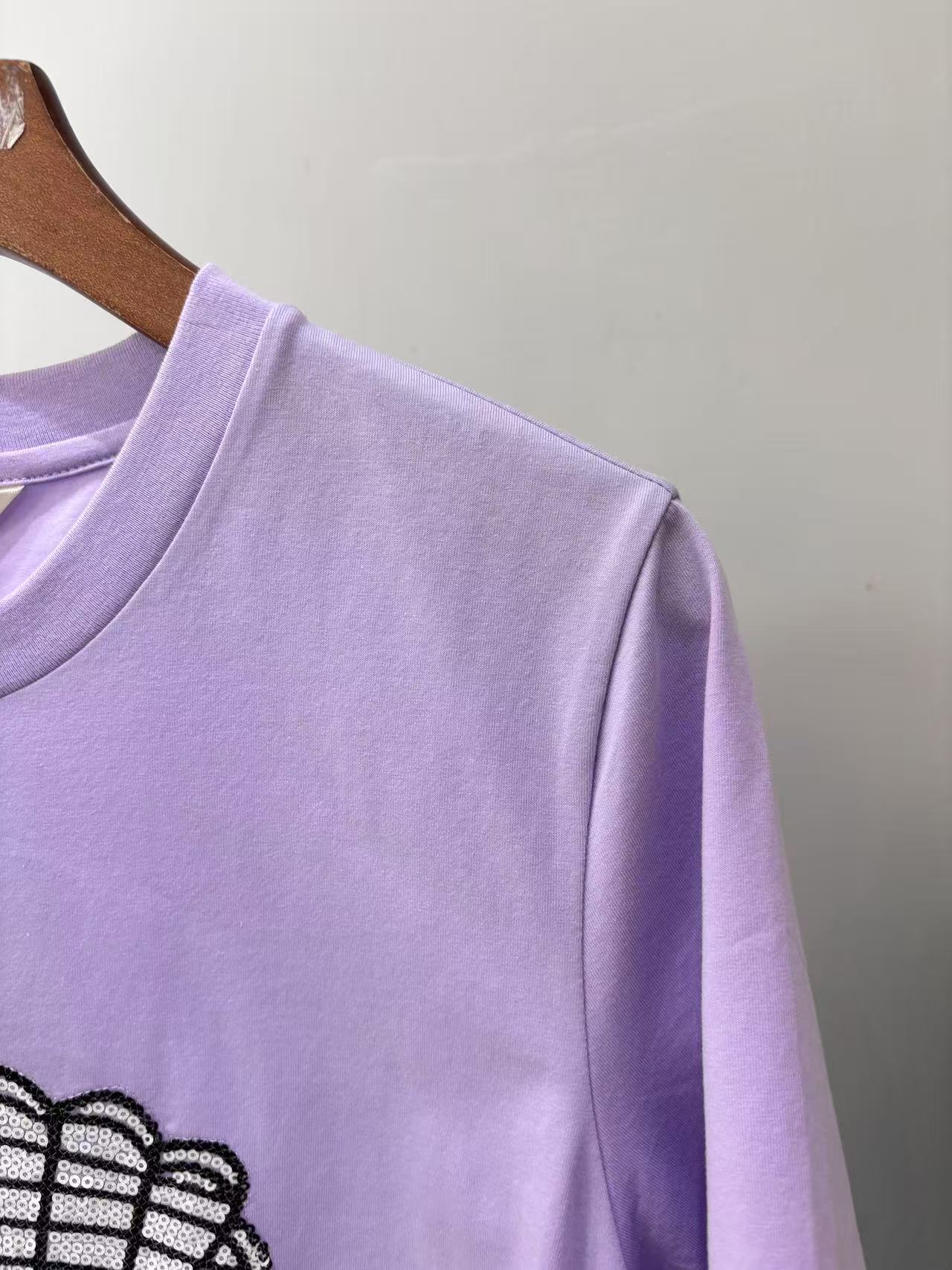 [轻奢] 女款时尚百搭休闲小版圆领T恤  60601144