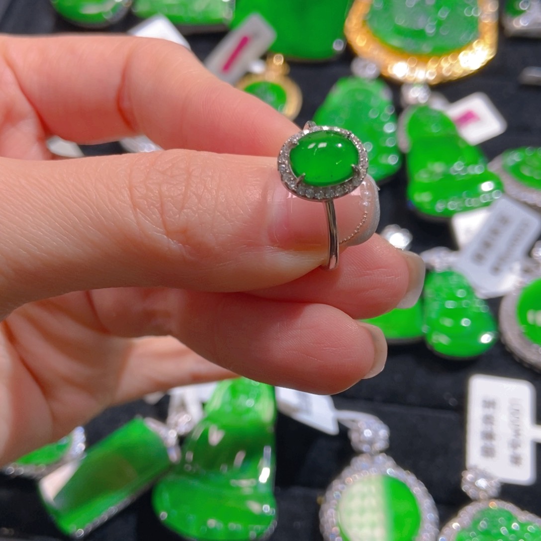 翡翠吊坠(不含链)银S925镶嵌