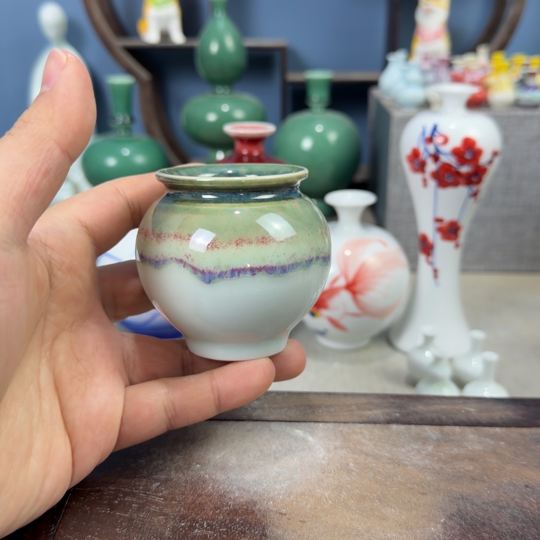 陶瓷手工小花器摆件