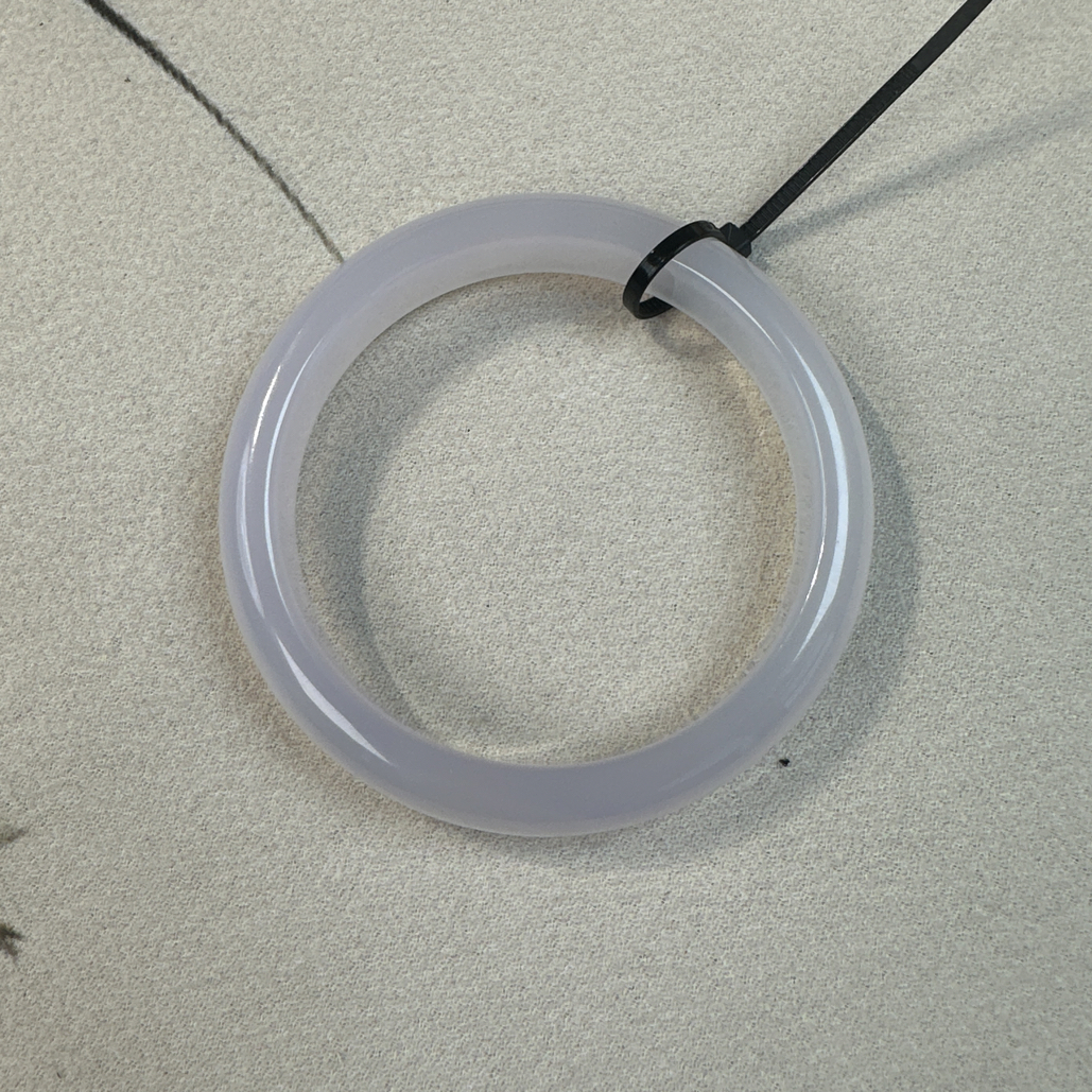 石英质玉手镯白冰紫手镯