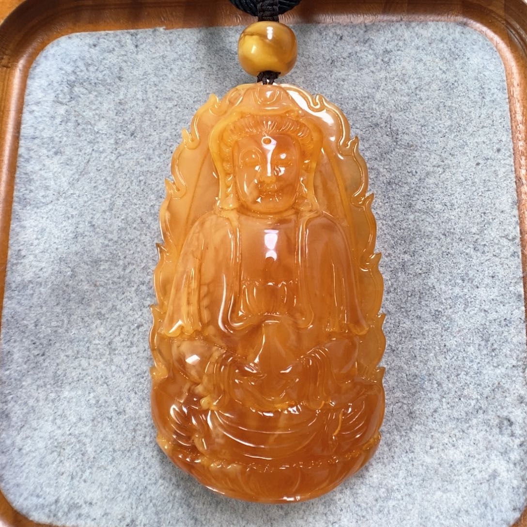 未镶嵌蜜蜡项链蜜蜡吊坠