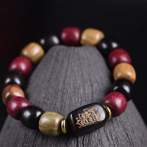 XD120檀木多宝手串 无礼盒