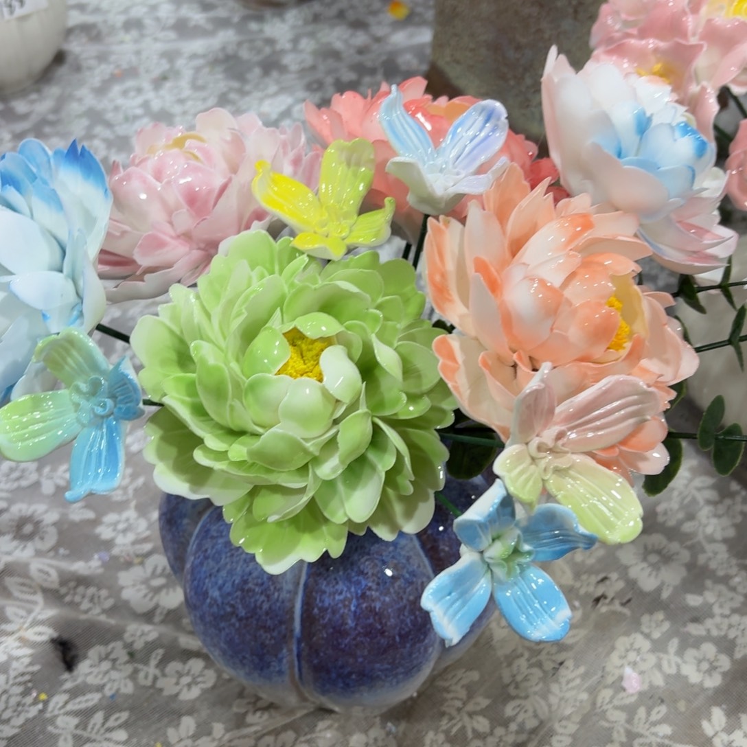 陶瓷花，拍满20发货，退款拉黑11101