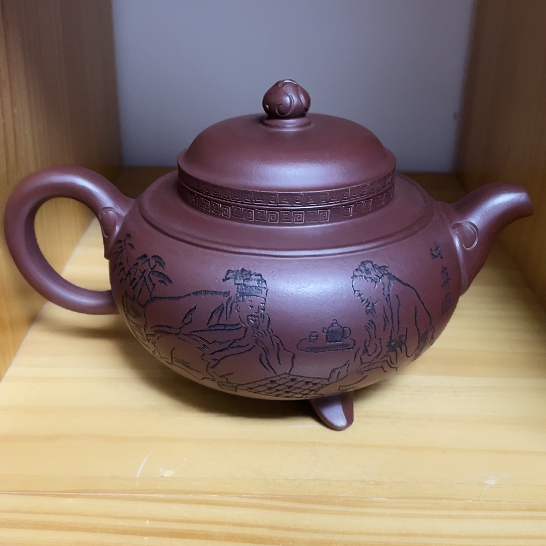 静***兰紫砂茶壶500cc宜兴紫砂壶