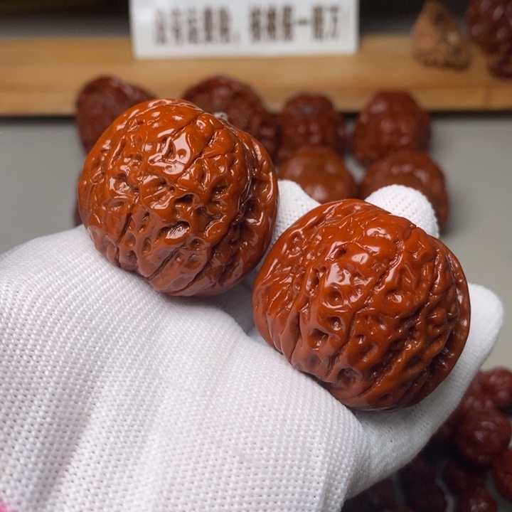 文玩核桃把件38甲骨文