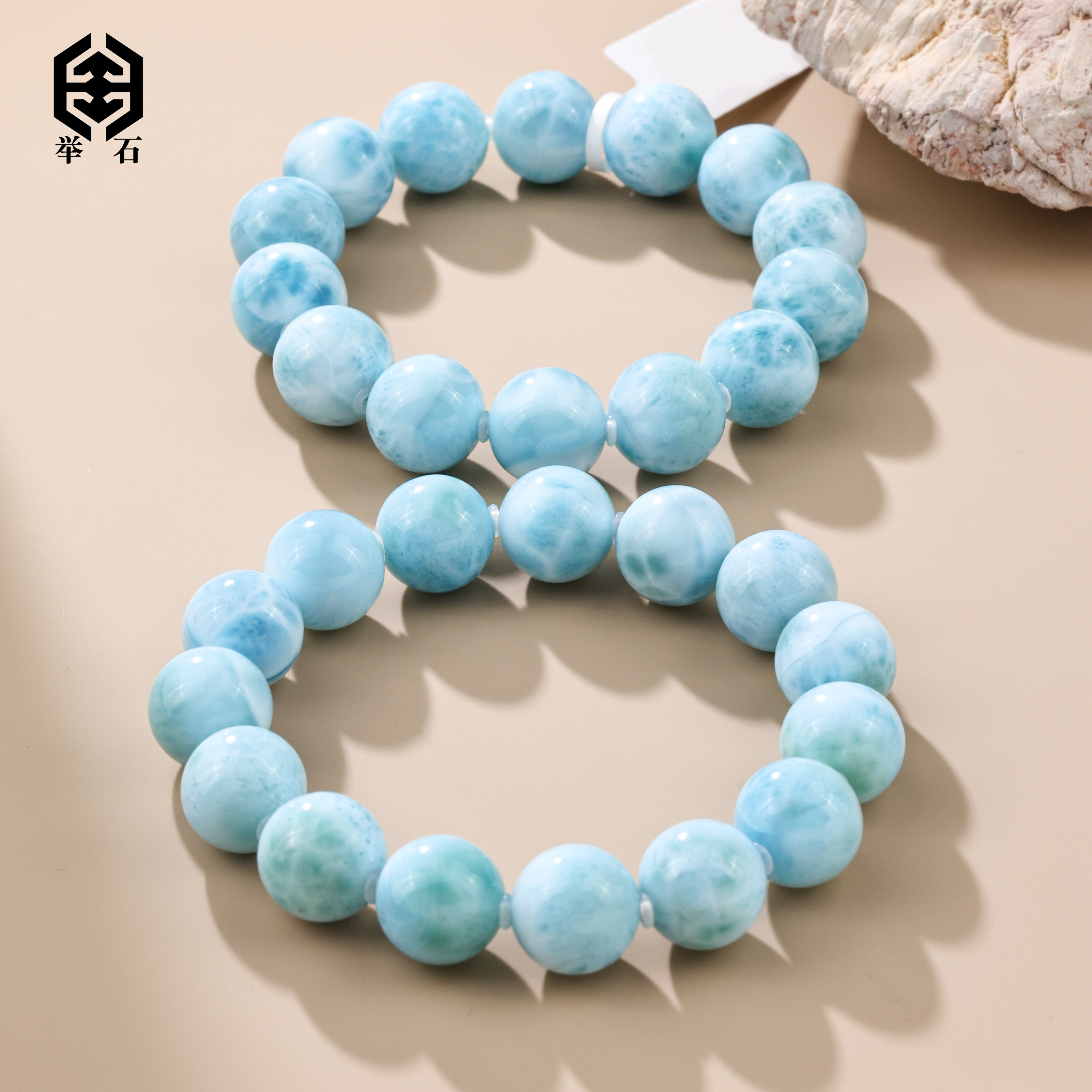 【举石饰品】X0603-1007-20海纹石手串（一件/多样性发/约12mm+）I