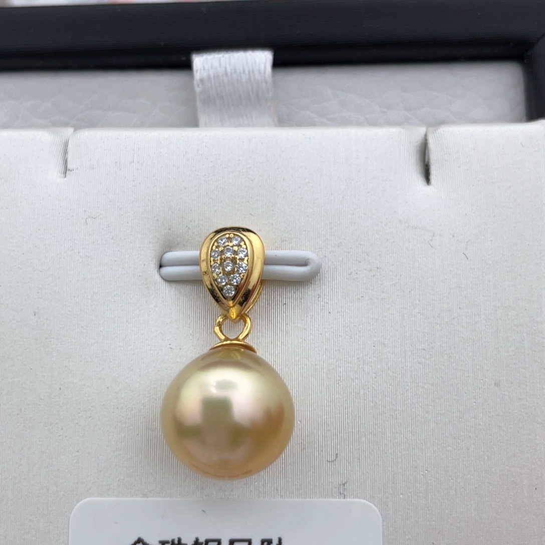 海水珍珠吊坠银S925镶嵌