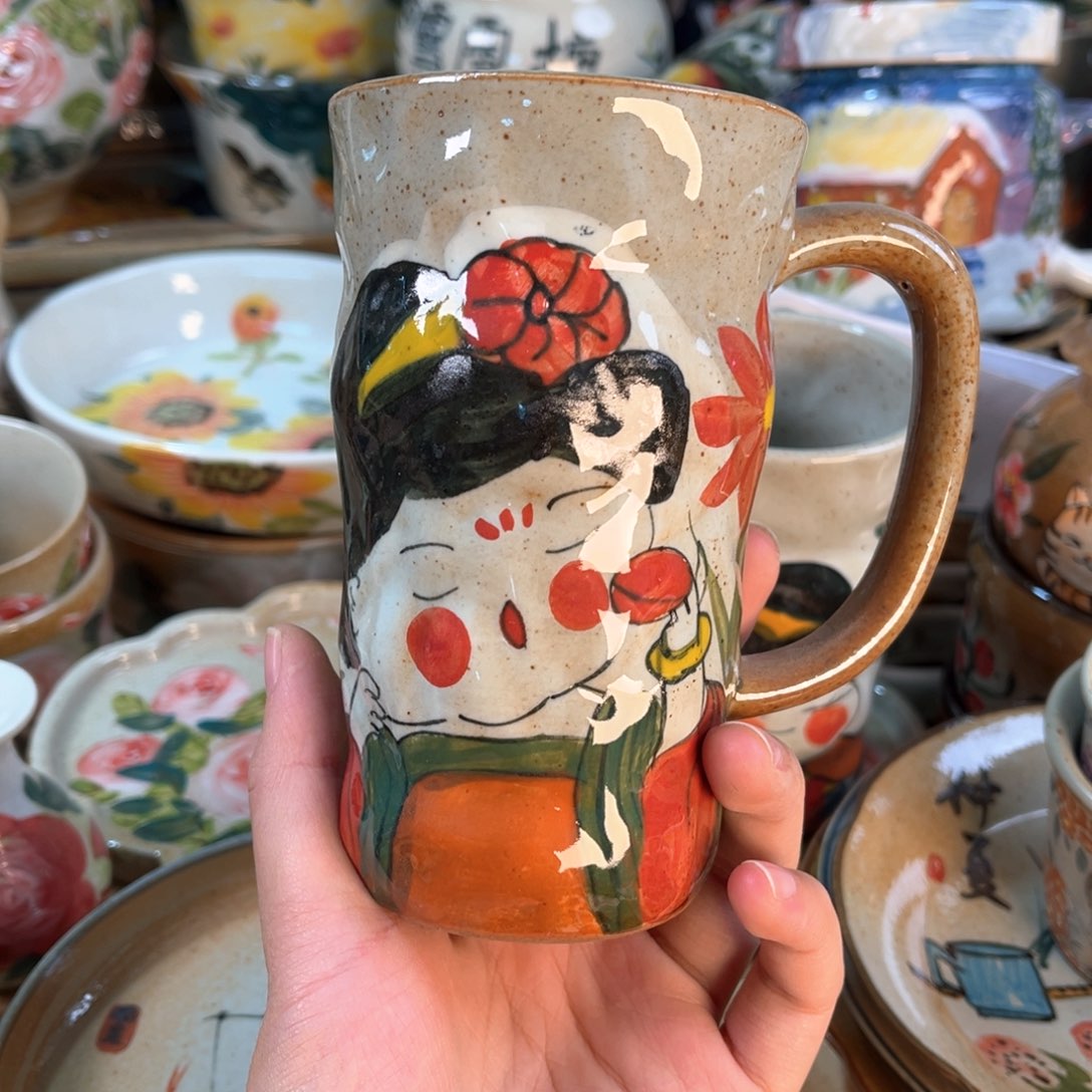 景德镇手工手绘杯