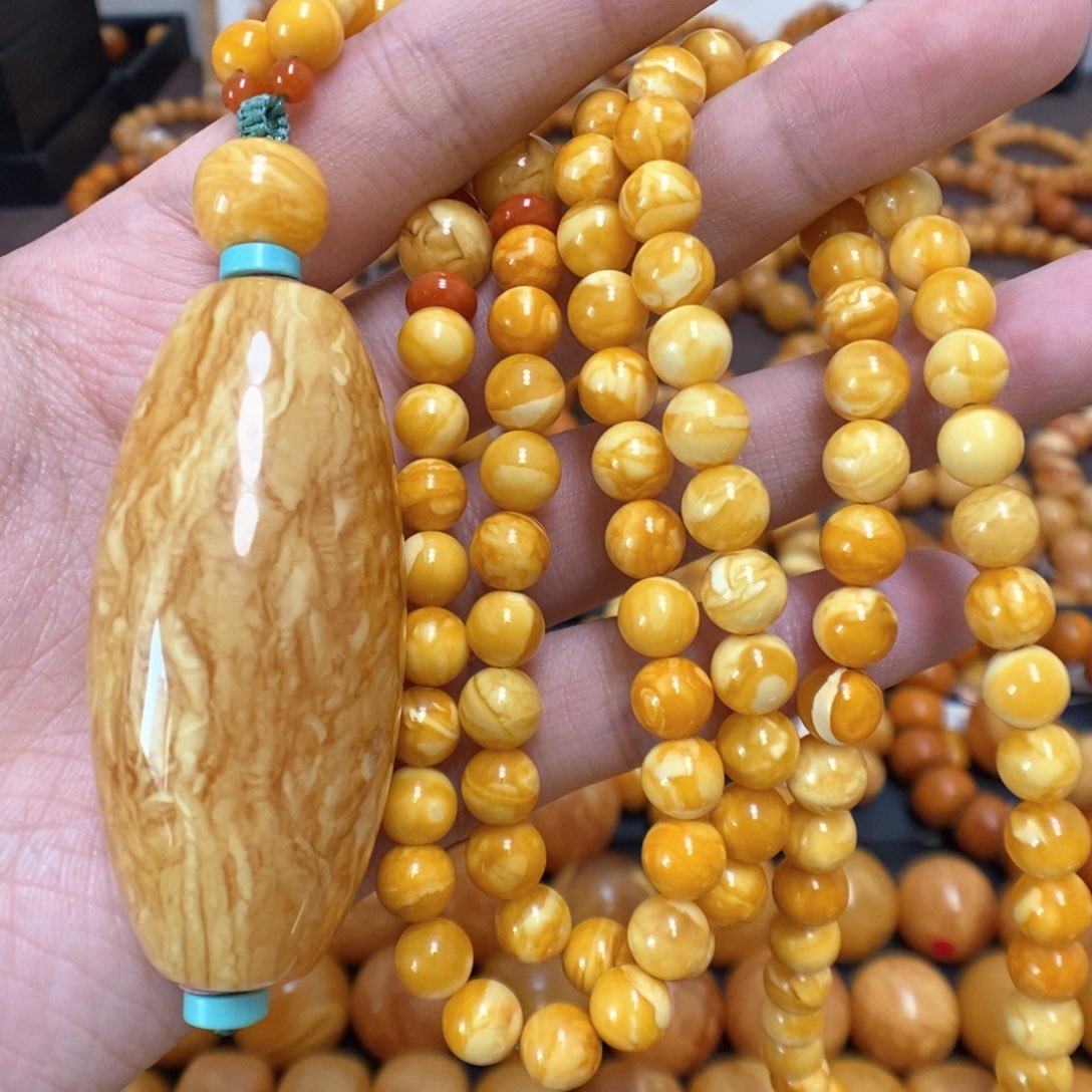 蜜蜡项链未镶嵌蜜蜡吊坠