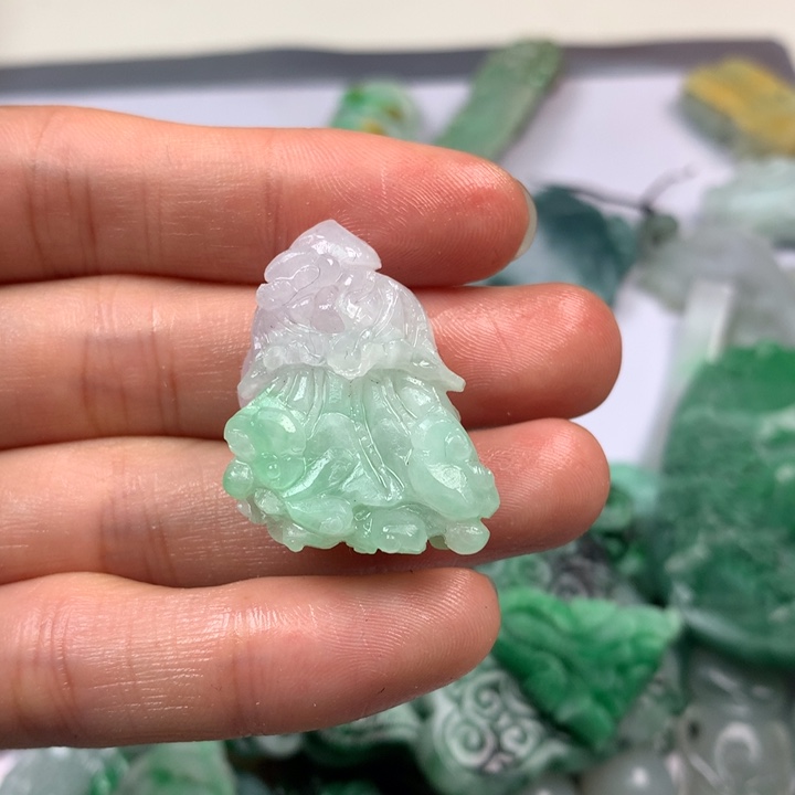 定制翡翠翡翠未镶嵌高*蔷