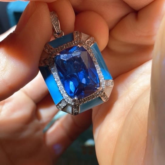 红宝石戒指银S925镶嵌