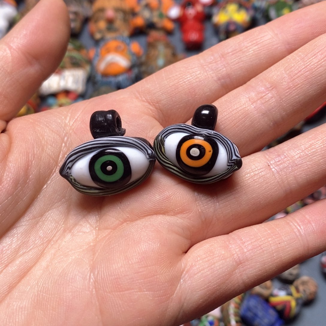 琉璃颈饰印度尼西亚配件一个