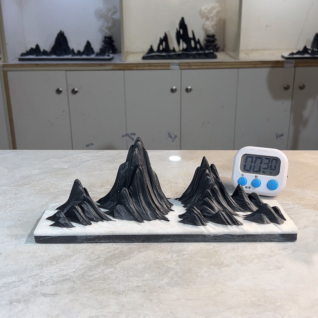 灵璧奇石博览会摆件卧***山