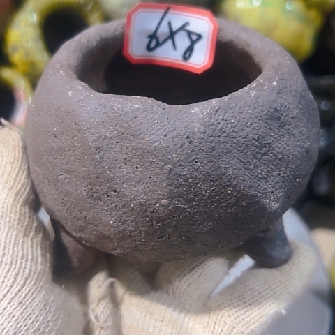粗陶花盆手工花盆