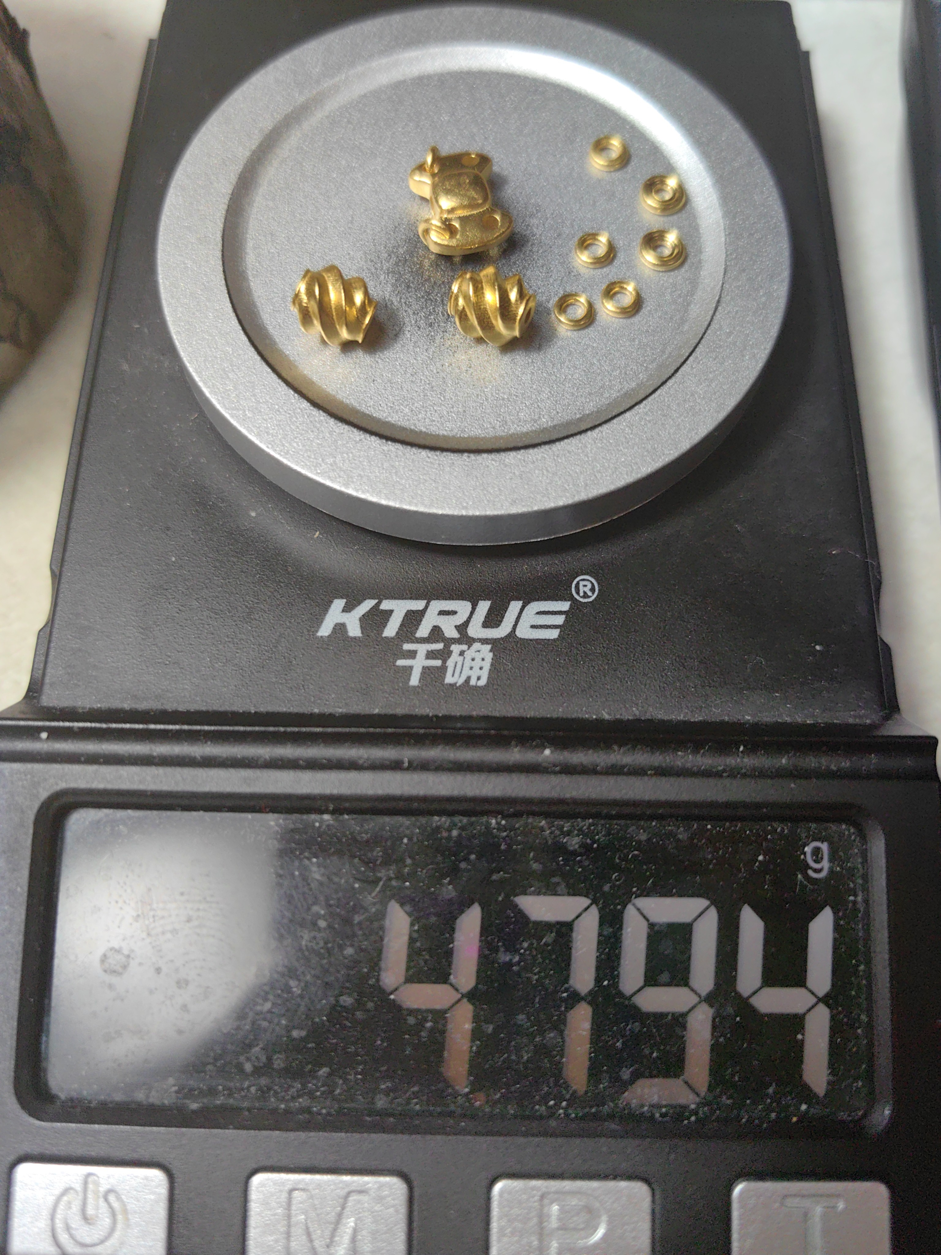 足金999背云弟子珠黄金手串配饰