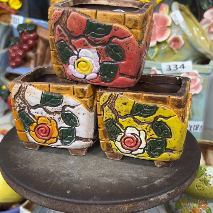 紫砂花盆粗陶材质多肉花盆