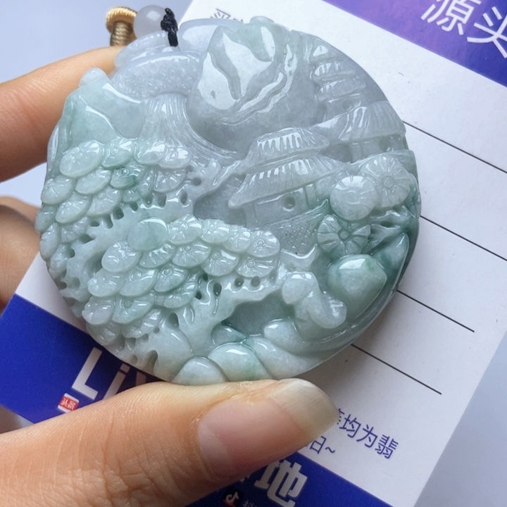 翡翠未镶嵌挂件翡翠