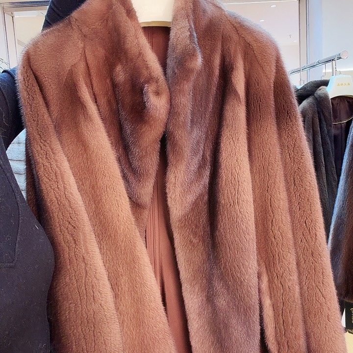 水貂皮进口貂皮大衣