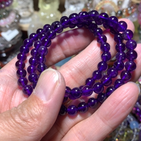 水晶手串未镶嵌～**～6mm手串