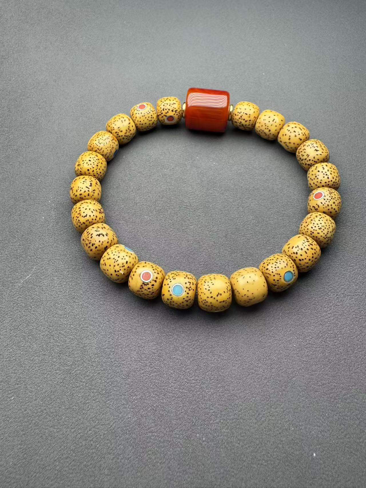 海南多宝镶嵌星月手串