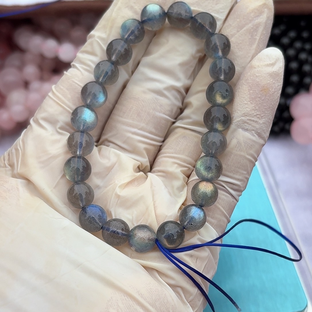 水晶月光串8+未镶嵌吐*泡