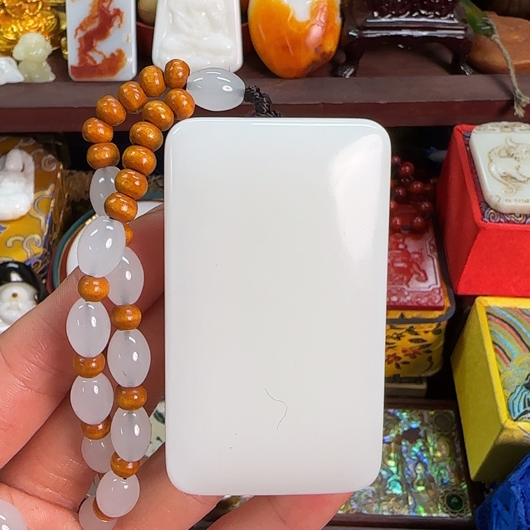 和田玉未镶嵌挂件