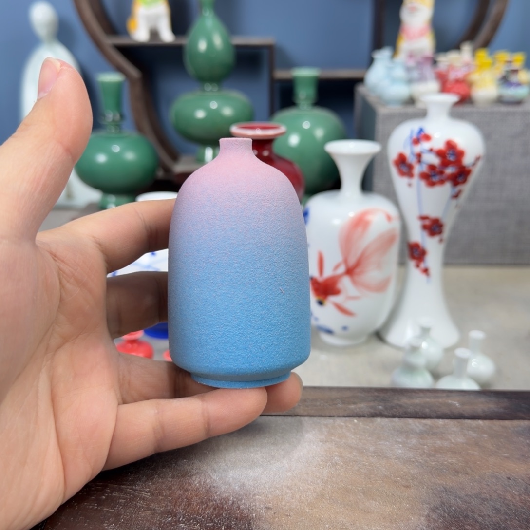 陶瓷手工小花器摆件