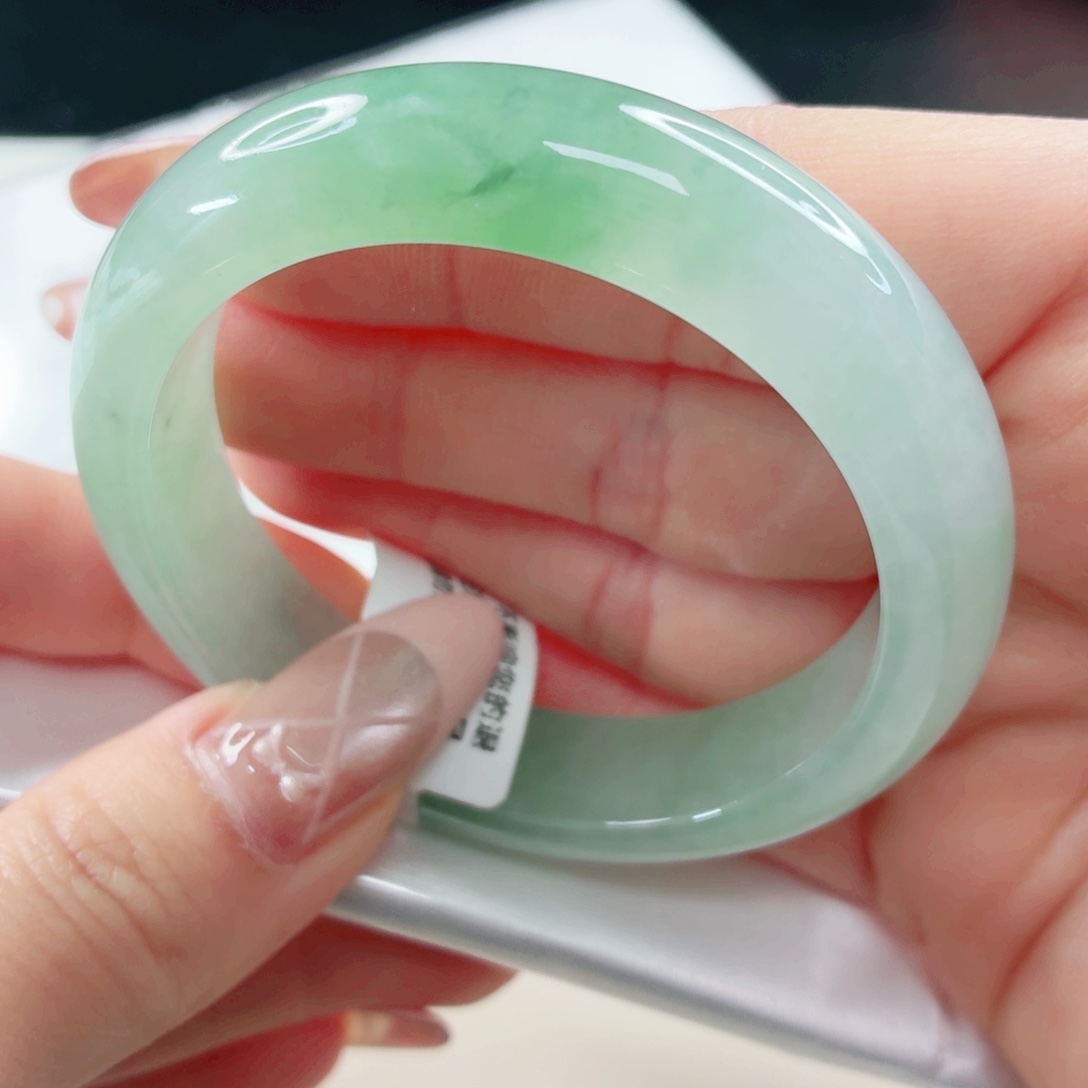 翡翠未镶嵌手镯51.8x577