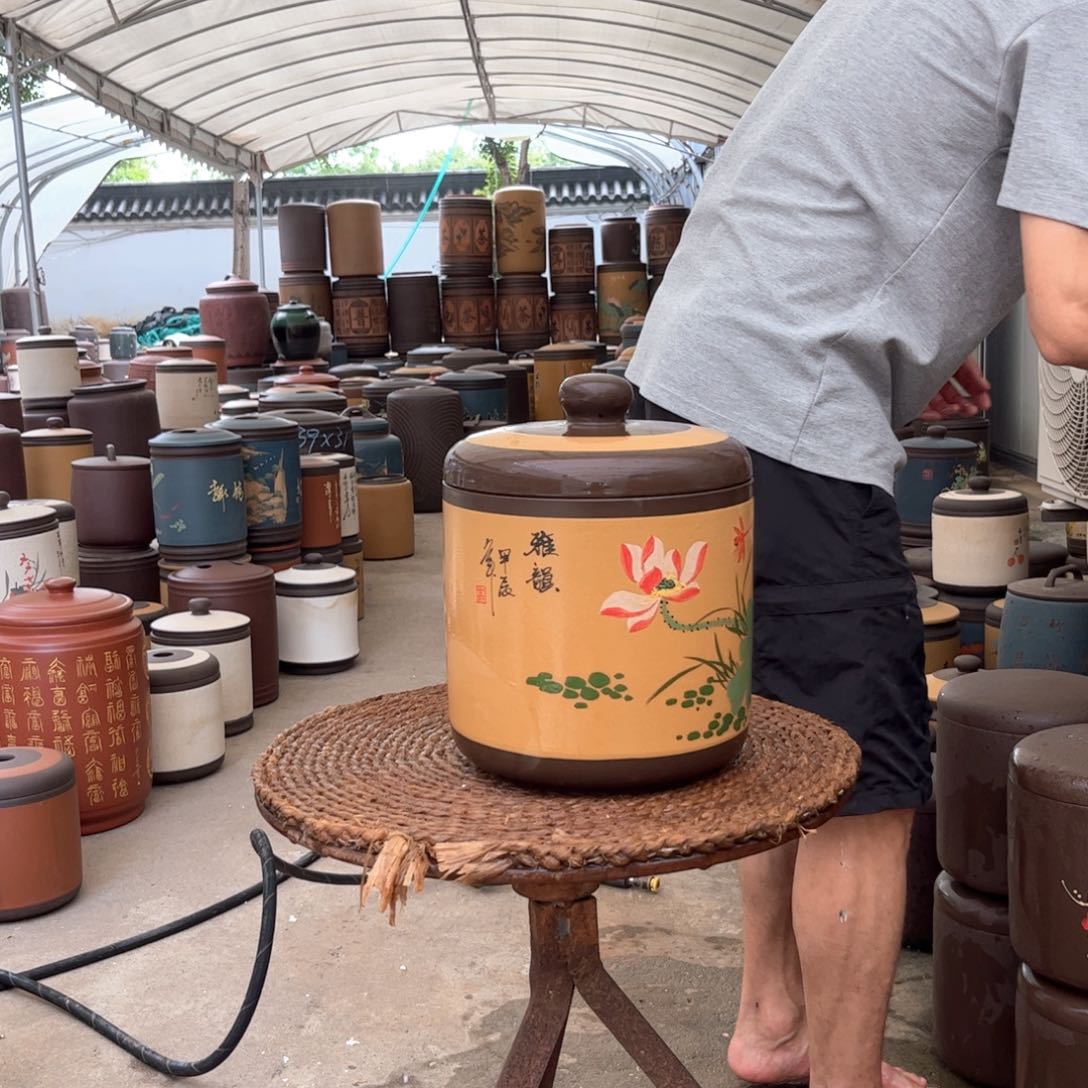 紫砂茶叶罐9 饼茶叶罐