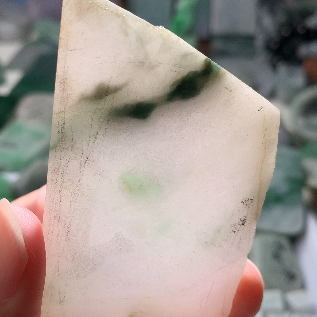 翡翠散珠翡翠原石片料