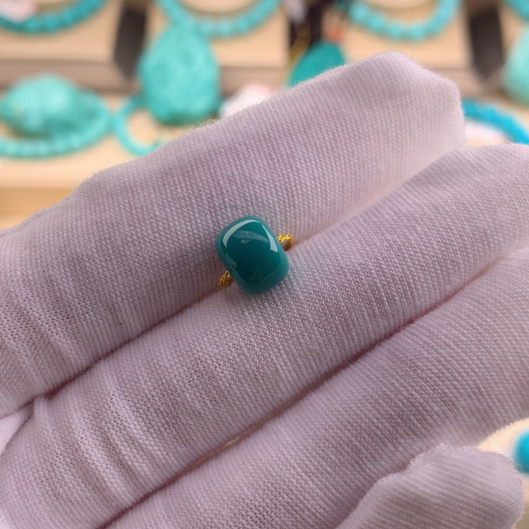 绿松石珠宝奇石未镶嵌8.9-7.8