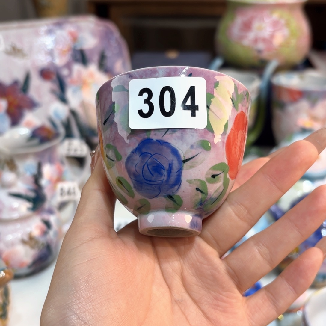 景德镇手绘高温釉下彩陶瓷茶具